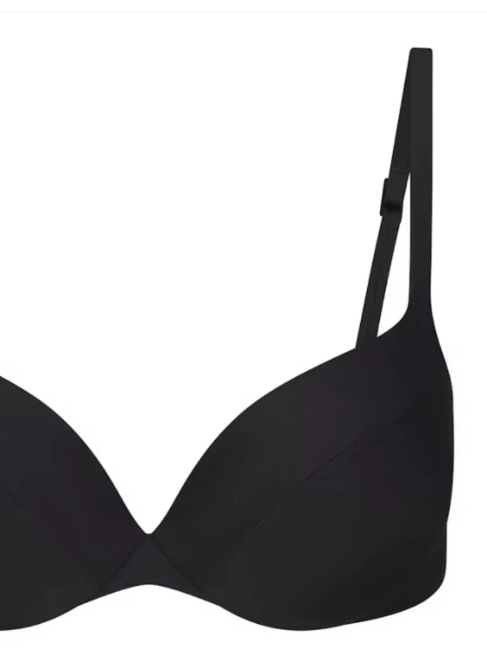 NEW SKIMS Ultimate Push Up Tie Back Bikini Top Onyx Black 2 30C 32B 34A